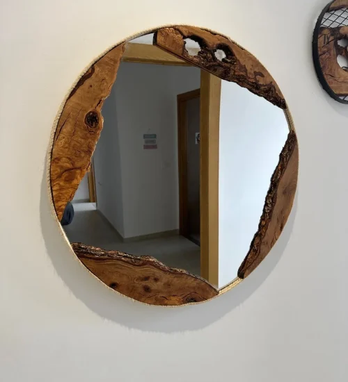 reclaimed wood mirror